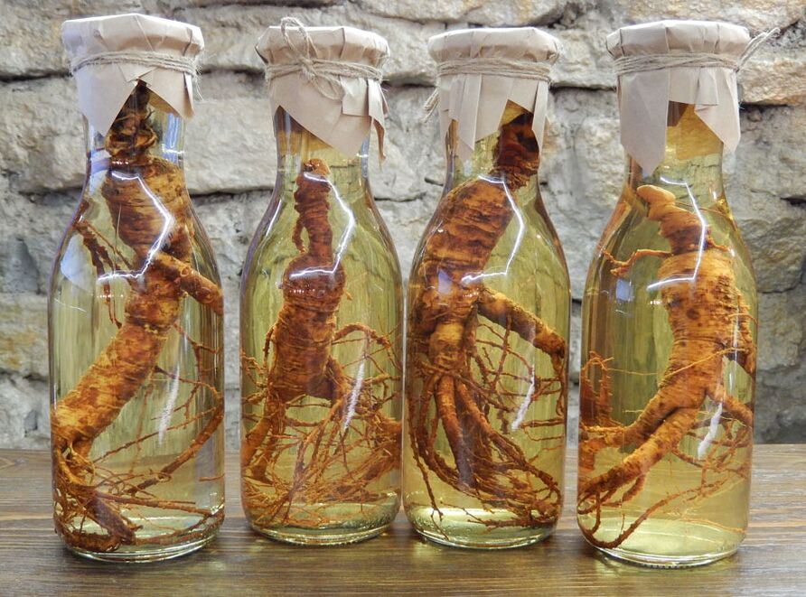 Promote an increase in the head of the penis by taking tincture of ginseng